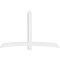 Ekena Millwork Bellingham Architectural Grade PVC Gable Bracket, 96"W x 60"H x 4"D x 6"F, 15/12 Pitch GBP096X60X0406BEL00 - alternate 3